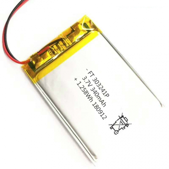 340 مللي أمبير 3.7 فولت الرقمية قفل بطارية ليثيوم بوليمر ft303241p