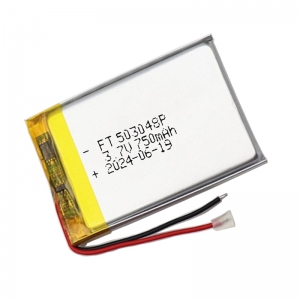 3.7 فولت بطاريات ليبو 750 مللي أمبير ft503048p مع شهادة ul