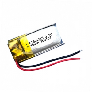 3.7 فولت بطارية ليثيوم بوليمر لاعب lihtium ft501215p