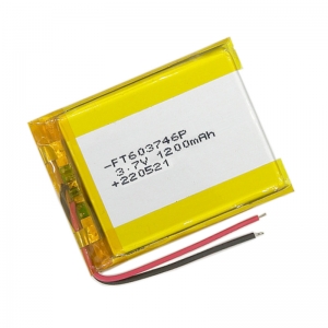 ft603746p 1200 مللي أمبير 3.7 فولت بطارية ليثيوم بوليمر قابلة للشحن اللعب البلاستيكية